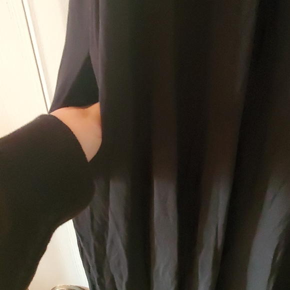 Torrid 2X  New Black/Neon Tie Dye Super Soft Hi Lo Maxi Dress w/Pockets - Picture 4 of 7